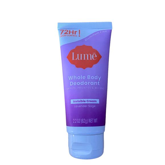 Lume Lavender Sage Whole Body Deodorant Cream Tube 2.2 oz - Picture 2 of 2